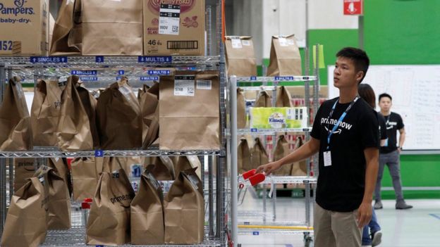 Amazon's new fulfilment centre in Singapore