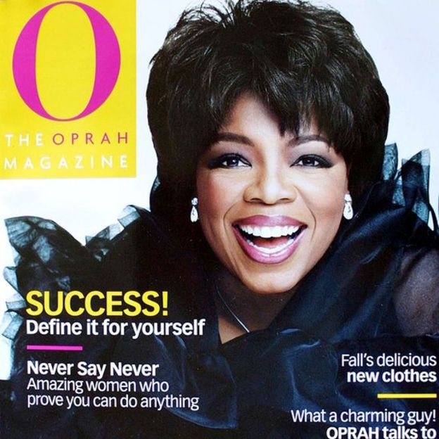 Portada de la revista de Oprah Winfrey.