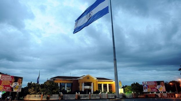 El antiguo palacio presidencial de Nicaragua, rebautizado como "La casa de los pueblos"