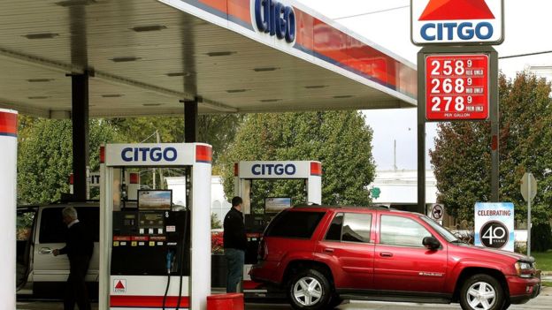 Una estación de gasolina de Citgo.