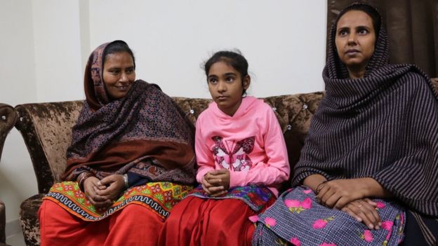 Left to Right: Fatima, Hina and Mumtaz