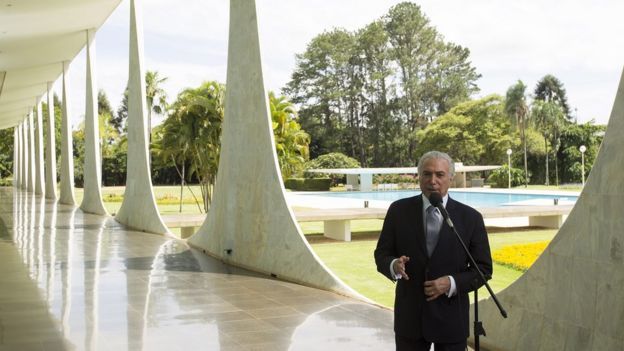 Presidente Michel Temer em Brasília
