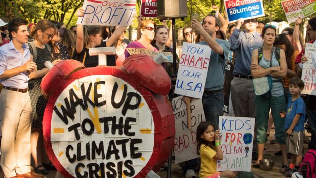 Protesters gathered outside the White House