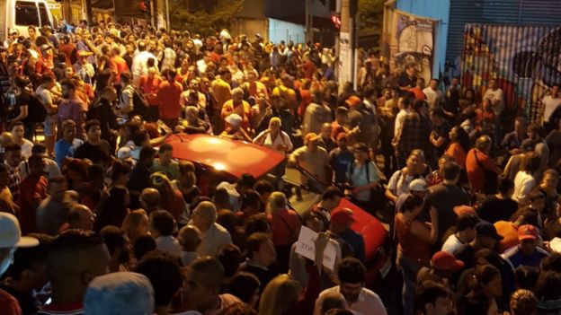 Militantes em São Bernardo