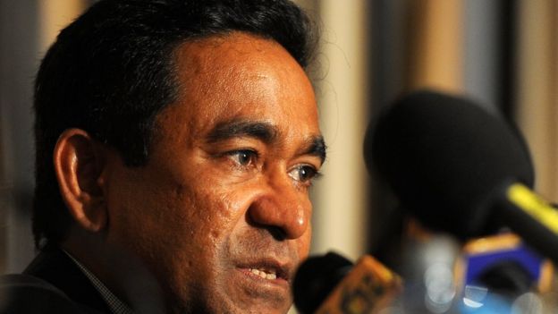 மாலத்தீவு அதிபர் அப்துல்லா யாமீன் கயூம்