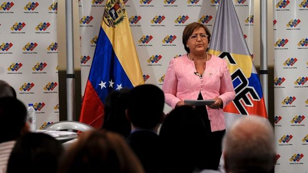 Tibisay Lucena, rectora del CNE