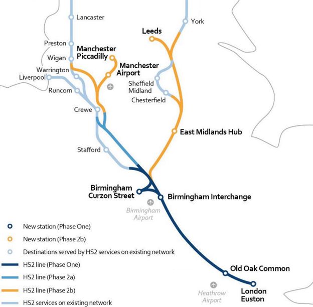 Image result for hs2 route