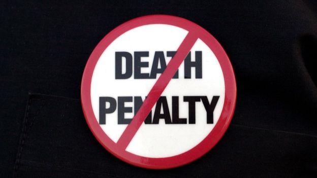 Señal de Prohibida la pena de muerte