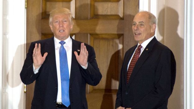 Donald Trump y John Kelly
