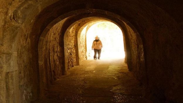 Túnel em Spinalonga