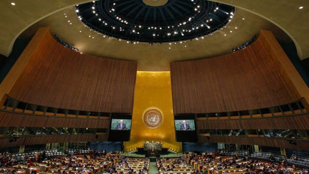 The United Nations General Assembly in New York