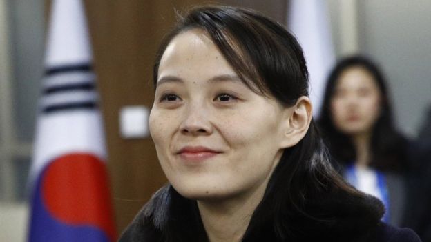 Watu walishangaa kumuona Dada yake Rais Kim, Kim Yo-jong mjini pyeongchang