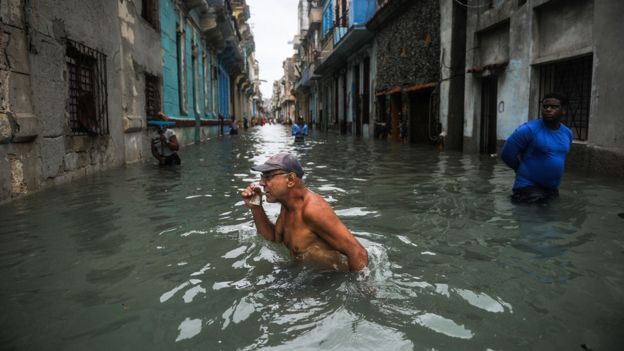 Irma en Cuba