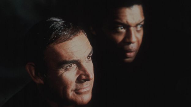 Bernie Casey with Sean Connery in Never Say Never Again
