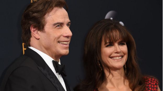 John Travolta y Kelly Preston