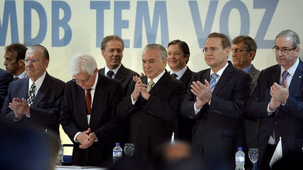 O vice-presidente da República e presidente nacional do PMDB, Michel Temer, participa do Congresso da Fundação Ulysses Guimarães e do PMDB, em Brasília, em novembro de 2015