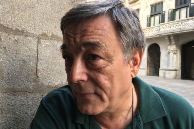 A picture of Joan Matamala, taken on the street in Girona in October 2017