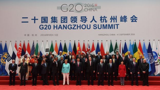 Líderes mundiais no G20