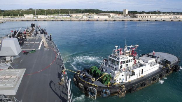 Base naval de EE.UU. en Guam.