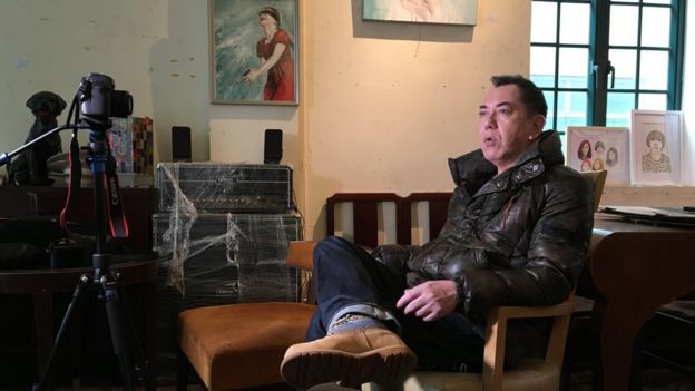 Anthony Wong speaking to the BBC Chinese