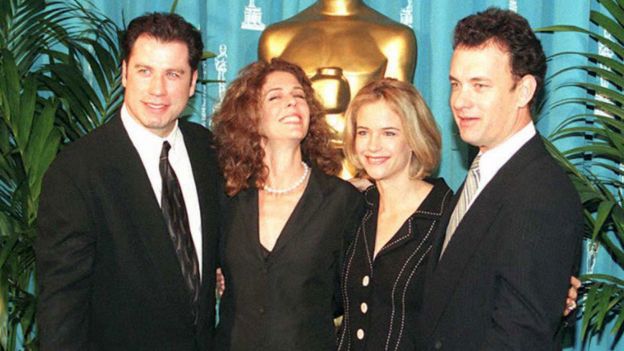 John Travolta, Rita Wilson, Kelly Preston and Tom Hanks
