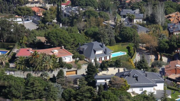 Barrio de Pedralbes, donde viven los más ricos de Barcelona.