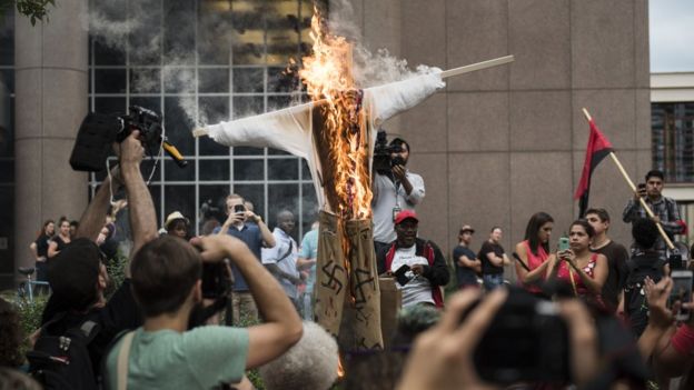 Protest against racism in Minneapolis, August 2017