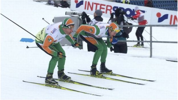 Competition skiing drug test