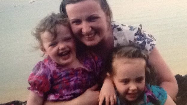 Vera Twomey with her daughters Ava (right) and Sophia