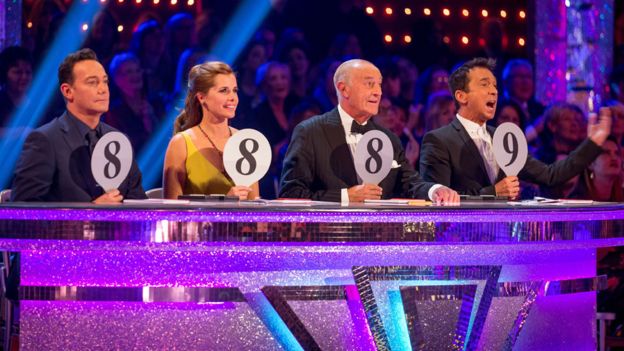 The judges on Strictly Come Dancing