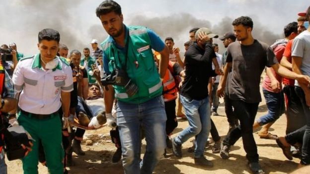 গাজায় ফিলিস্তিনীদের বিক্ষোভে ইসরায়েলী বাহিনীর গুলিতে হতাহতের ঘটনায় বিশ্বজুড়ে নিন্দার ঝড়