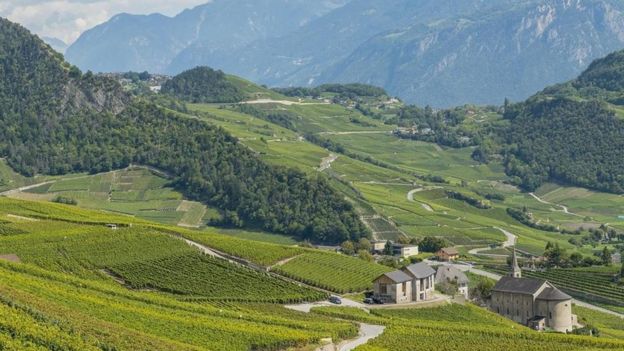 Una foto idílica de Valais