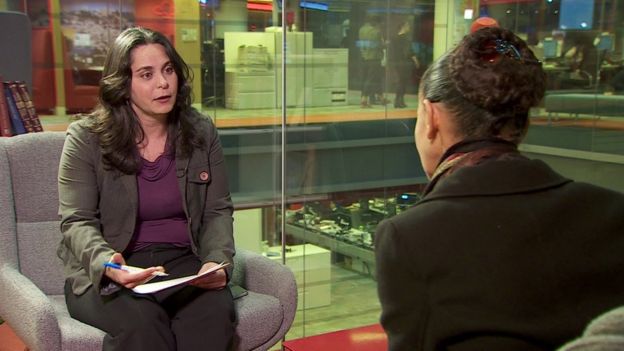 Marina Silva em entrevista à BBC