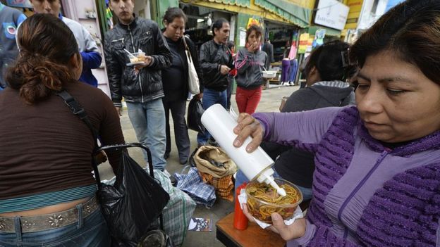 Comida callejera en Lima