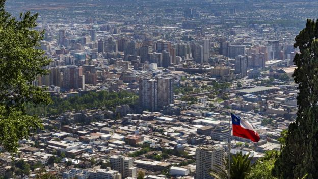 Una panorámica de Santiago de Chile