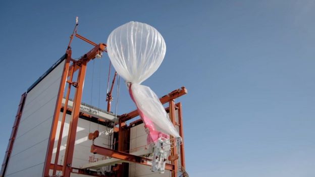 The balloons destined for Peru were launched in Puerto Rico