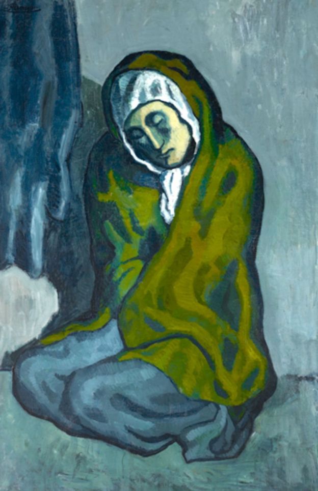 obra de Picasso "La Misereuse Accroupie"