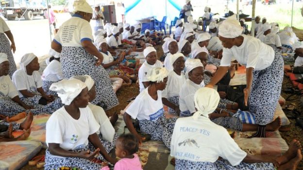 Women in Peacebuilding Network activists in October 2017