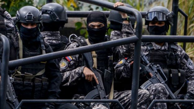 Operativo policial del lunes en las cercanías de Caracas.