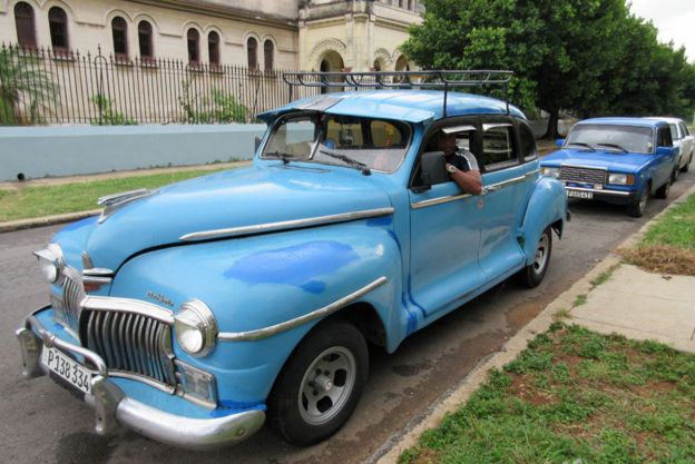 Blue car