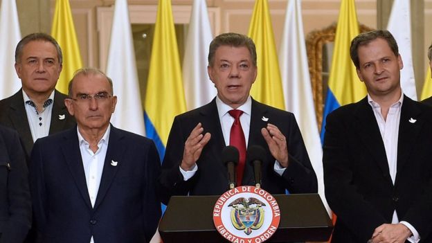 El presidente Santos reconoció la derrota del 