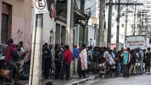 Região da cracolândia em São Paulo