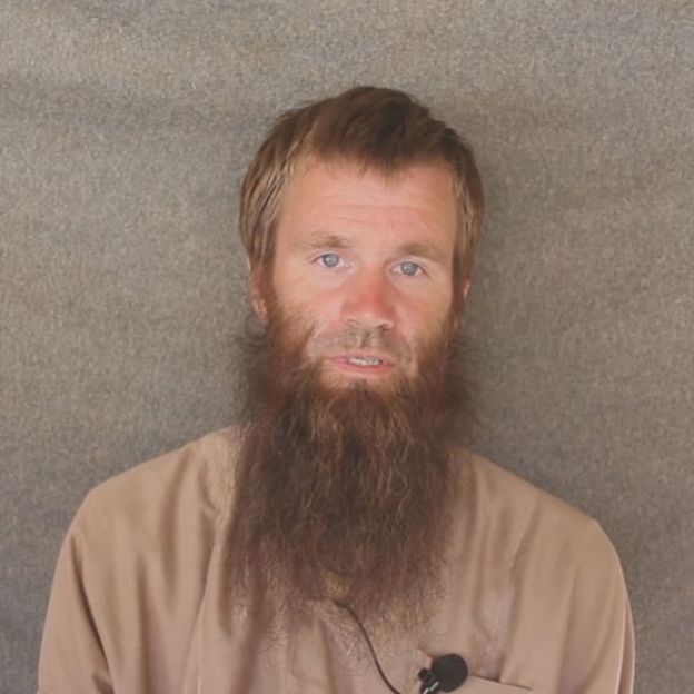 Johan en una captura de un video de al Qaeda.
