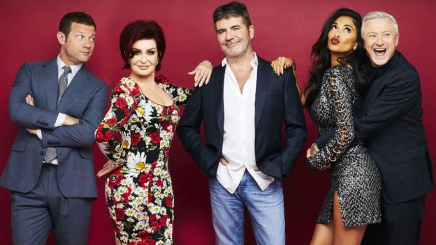 Dermot O'Leary, Sharon Osbourne, Simon Cowell, Nicole Scherzinger and Louis Walsh