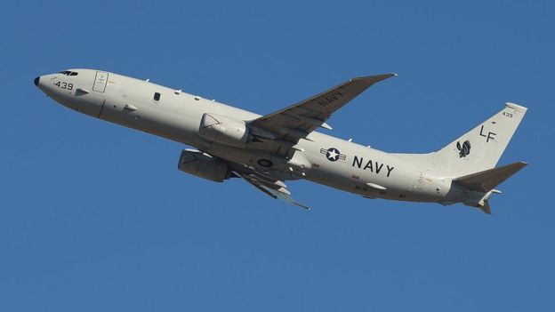 2014 file image of A US Navy Poseidon P-8
