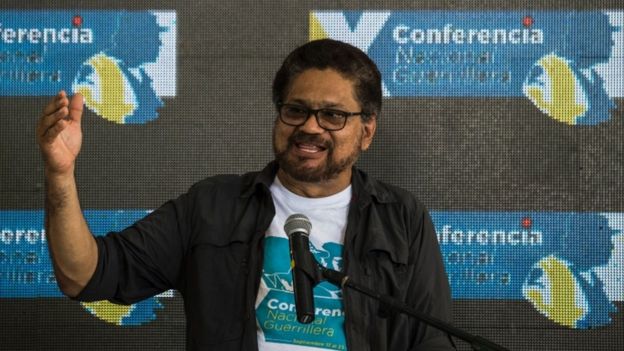 Ivan Marquez at the Farc's conference