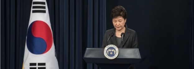 South Korea's President Park Geun-Hye (4 Nov 2016)