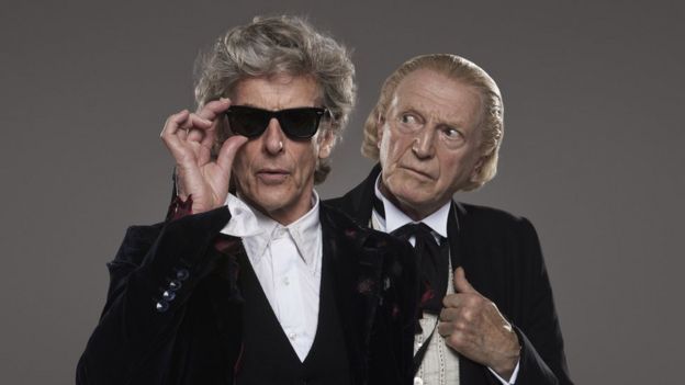 Peter Capaldi and David Bradley