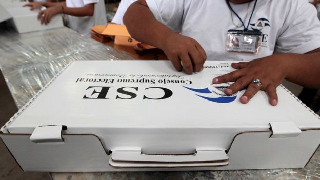 Maleta electoral en Nicaragua