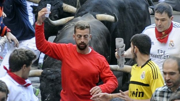 Selfie en los Sanfermines